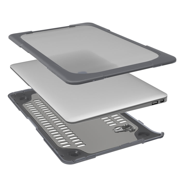 TPU + PC Two-color Anti-fall Laptop Protective Case