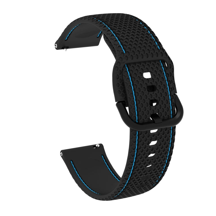 For Samsung Galaxy Watch Active 2 Two-color Stitching Silicone Replacement Strap Watchband