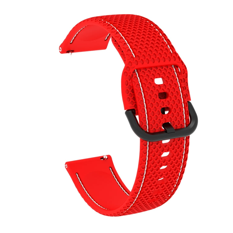 For Samsung Galaxy Watch Active 2 Two-color Stitching Silicone Replacement Strap Watchband