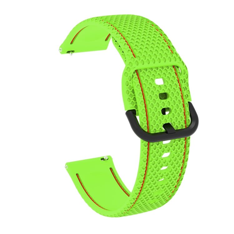 For Samsung Galaxy Watch Active 2 Two-color Stitching Silicone Replacement Strap Watchband