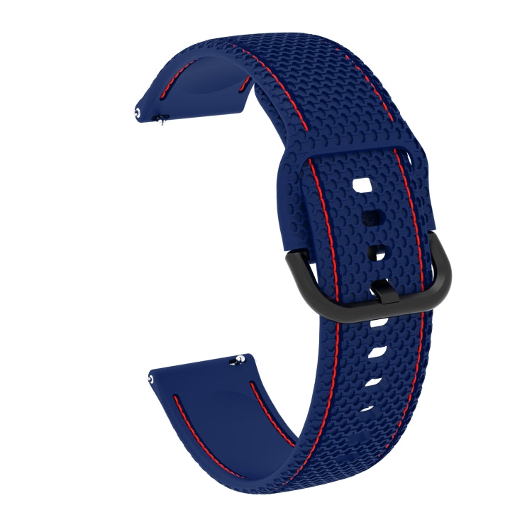 For Samsung Galaxy Watch Active 2 Two-color Stitching Silicone Replacement Strap Watchband
