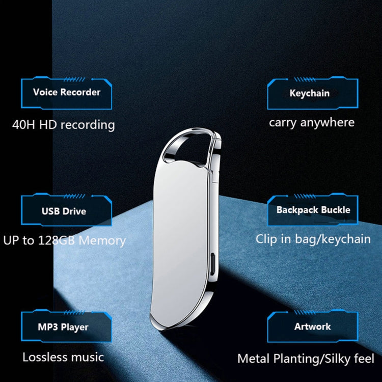 V11 Portable Keychain HD Recording Pen Voice Recorder, 32GB, 64GB