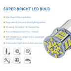 1 Pair E0052 9-14V 1156-54SMD-2835 6000K 1080LM White Light Car Decoding Turn Signal Reversing Light — view 4