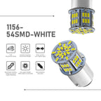 1 Pair E0052 9-14V 1156-54SMD-2835 6000K 1080LM White Light Car Decoding Turn Signal Reversing Light — view 5