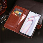 idewei Crazy Horse Texture Horizontal Flip Leather Case with Holder & Card Slots & Wallet