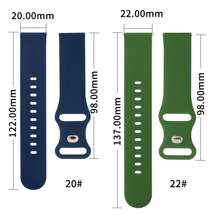8-buckle Silicone Replacement Strap Watchband — view 61
