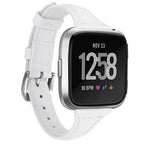 For Fitbit Versa 2 Smart Watch Genuine Leather Wrist Strap Watchband, Shrink Version