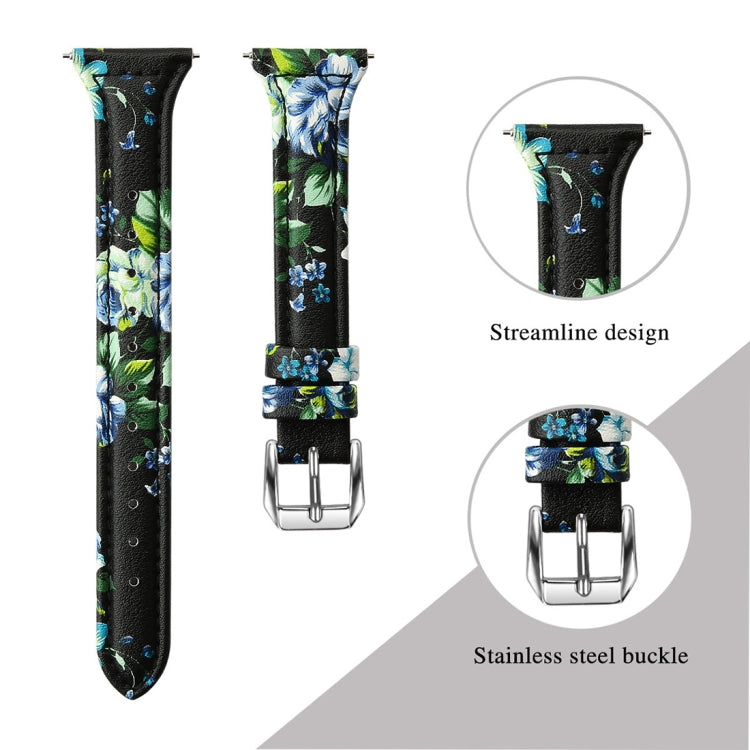 For Fitbit Versa 2 Smart Watch Genuine Leather Wrist Strap Watchband, Shrink Version