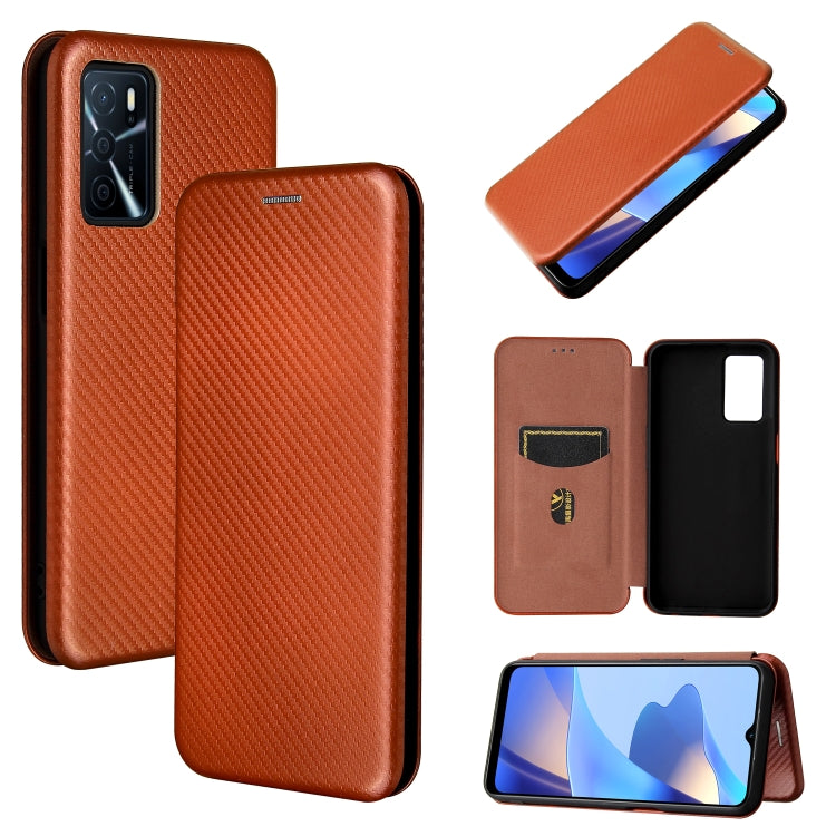 Carbon Fiber Texture Magnetic Horizontal Flip TPU + PC + PU Leather Case with Card Slot