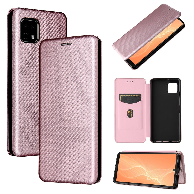 Carbon Fiber Texture Magnetic Horizontal Flip TPU + PC + PU Leather Case with Card Slot