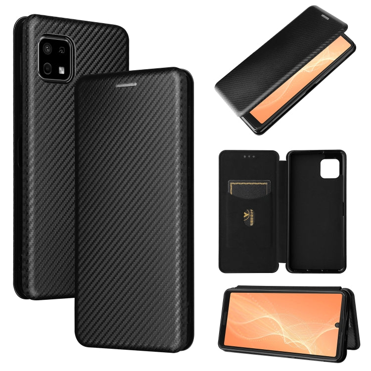 Carbon Fiber Texture Magnetic Horizontal Flip TPU + PC + PU Leather Case with Card Slot