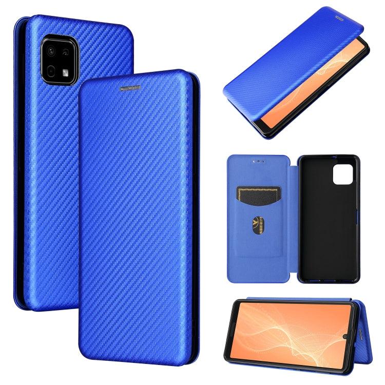 Carbon Fiber Texture Magnetic Horizontal Flip TPU + PC + PU Leather Case with Card Slot