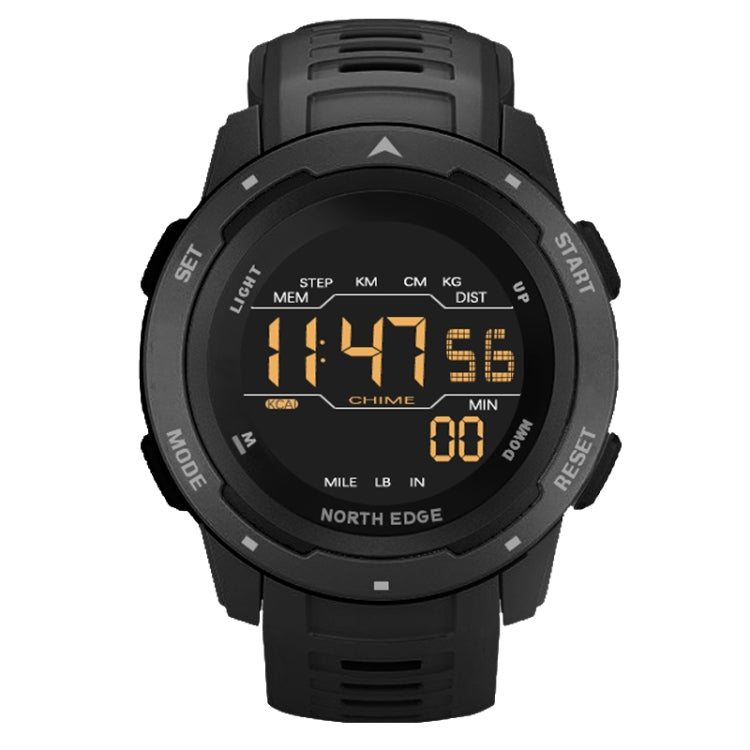 NORTH EDGE Mars Men Luminous Digital Waterproof Smart Sports Watch, Support Alarm Clock & Countdown & Sports Mode — Red