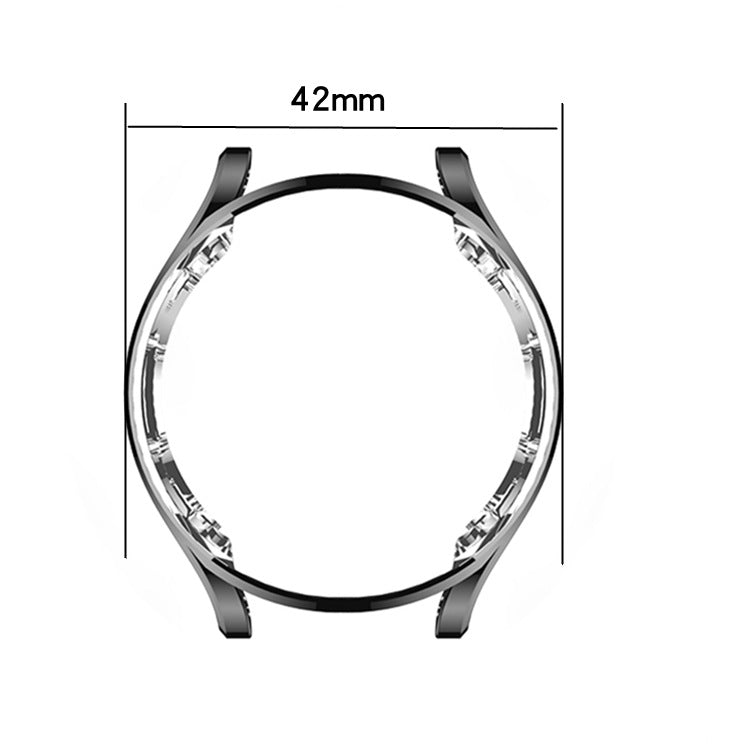 Electroplating Hollow Half-pack TPU Protective Case — For Samsung Galaxy Watch4 Classic 46mm