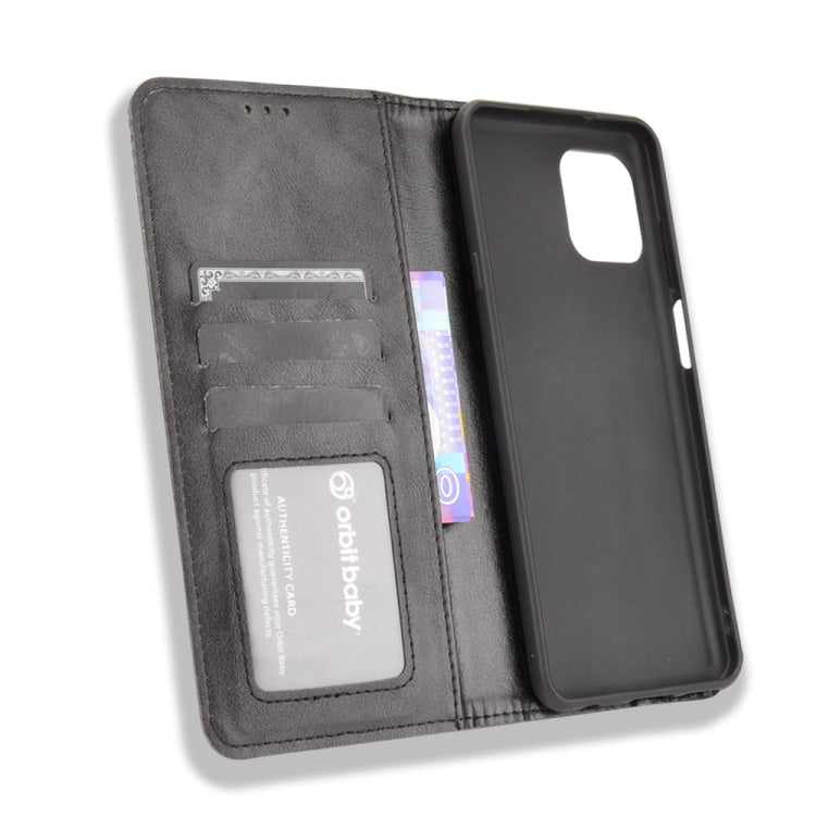 Magnetic Buckle Retro Crazy Horse Texture Horizontal Flip Leather Case with Holder & Card Slots & Photo Frame
