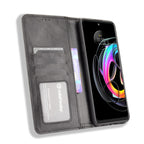 Magnetic Buckle Retro Crazy Horse Texture Horizontal Flip Leather Case with Holder & Card Slots & Photo Frame