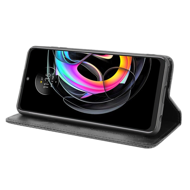 Magnetic Buckle Retro Crazy Horse Texture Horizontal Flip Leather Case with Holder & Card Slots & Photo Frame