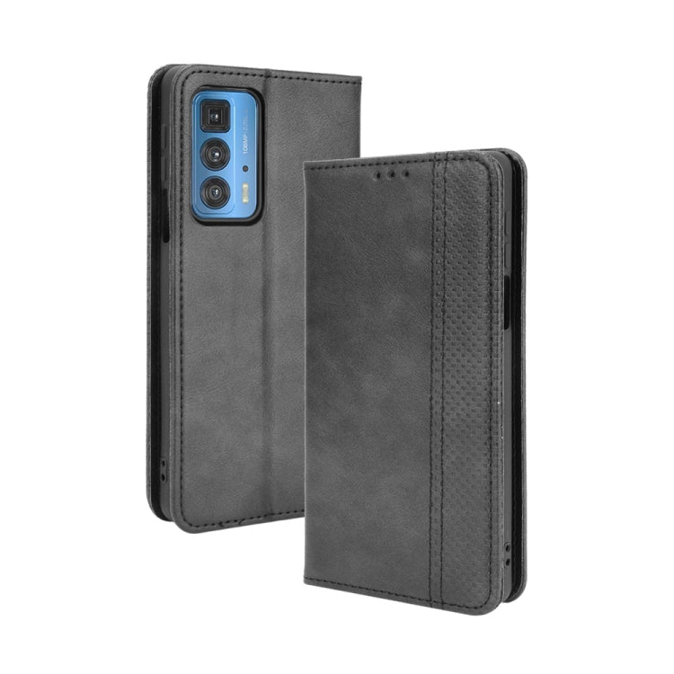 Magnetic Buckle Retro Crazy Horse Texture Horizontal Flip Leather Case with Holder & Card Slots & Photo Frame