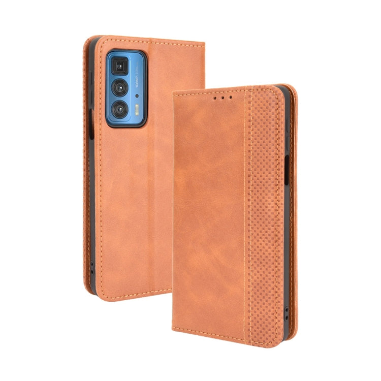 Magnetic Buckle Retro Crazy Horse Texture Horizontal Flip Leather Case with Holder & Card Slots & Photo Frame