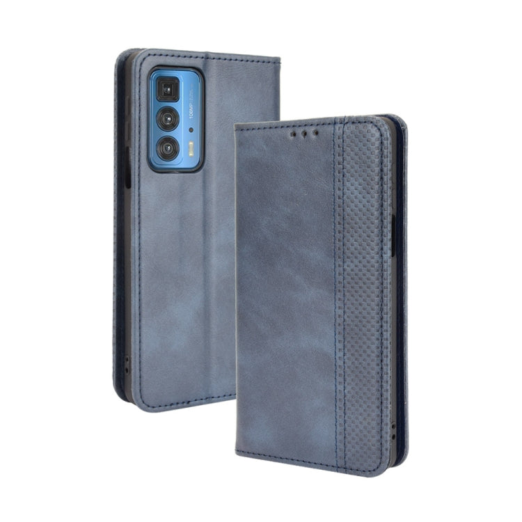 Magnetic Buckle Retro Crazy Horse Texture Horizontal Flip Leather Case with Holder & Card Slots & Photo Frame