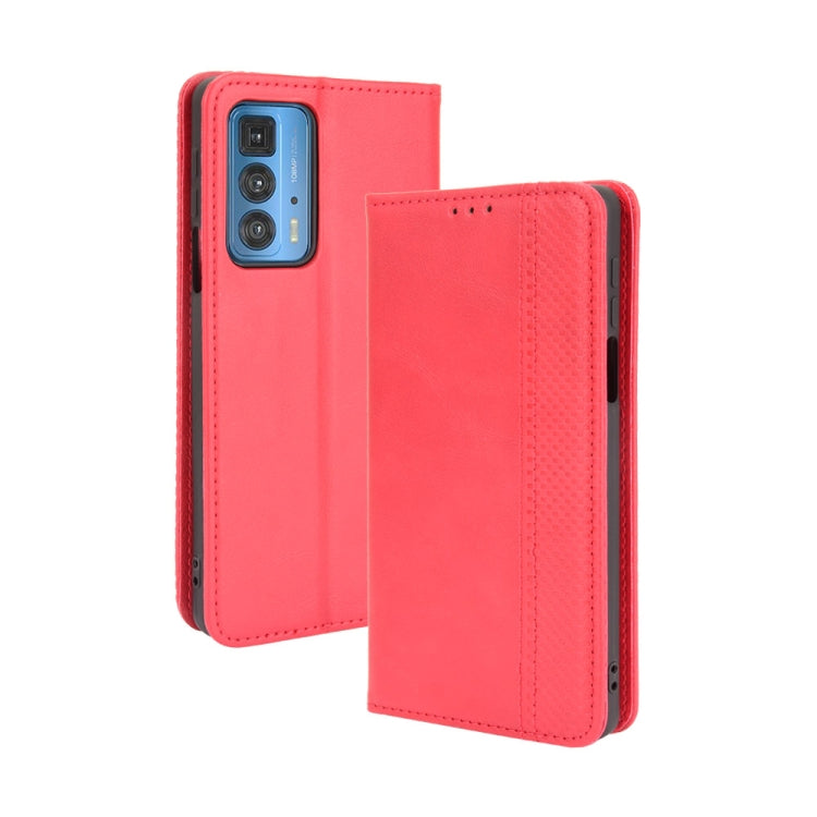 Magnetic Buckle Retro Crazy Horse Texture Horizontal Flip Leather Case with Holder & Card Slots & Photo Frame