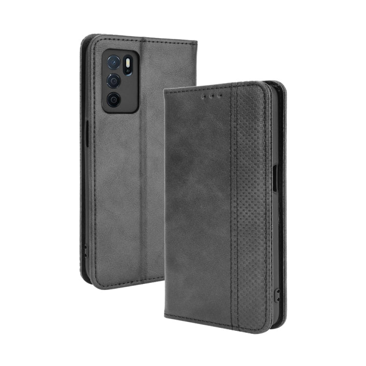 Magnetic Buckle Retro Crazy Horse Texture Horizontal Flip Leather Case with Holder & Card Slots & Photo Frame