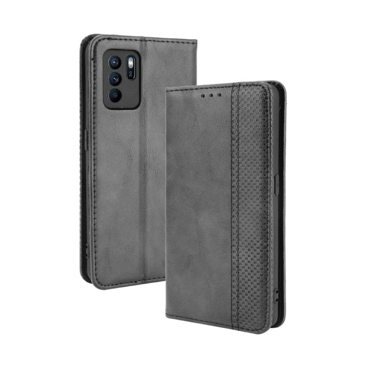 Magnetic Buckle Retro Crazy Horse Texture Horizontal Flip Leather Case with Holder & Card Slots & Photo Frame
