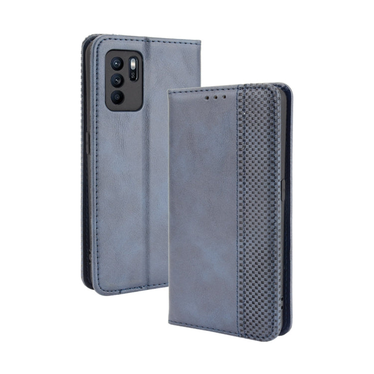 Magnetic Buckle Retro Crazy Horse Texture Horizontal Flip Leather Case with Holder & Card Slots & Photo Frame