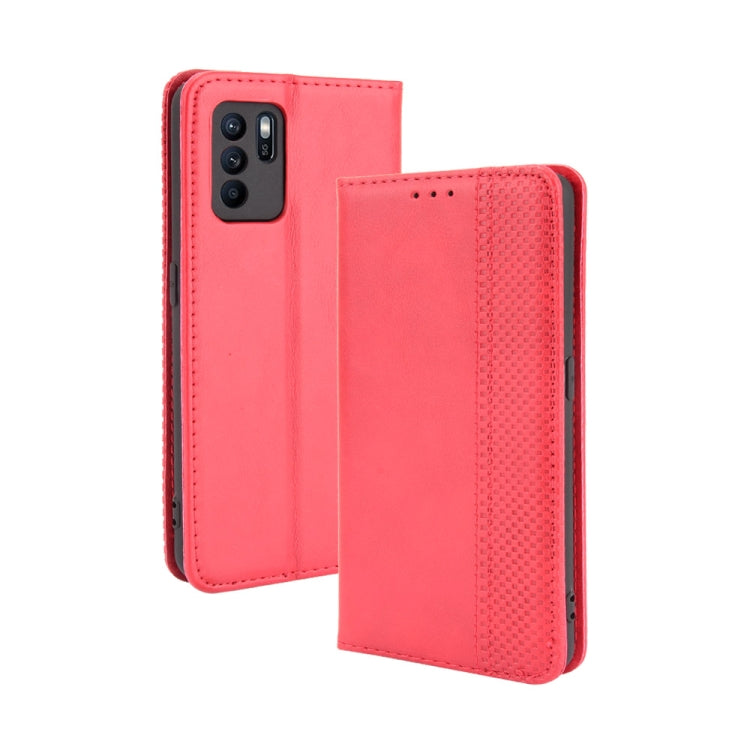 Magnetic Buckle Retro Crazy Horse Texture Horizontal Flip Leather Case with Holder & Card Slots & Photo Frame