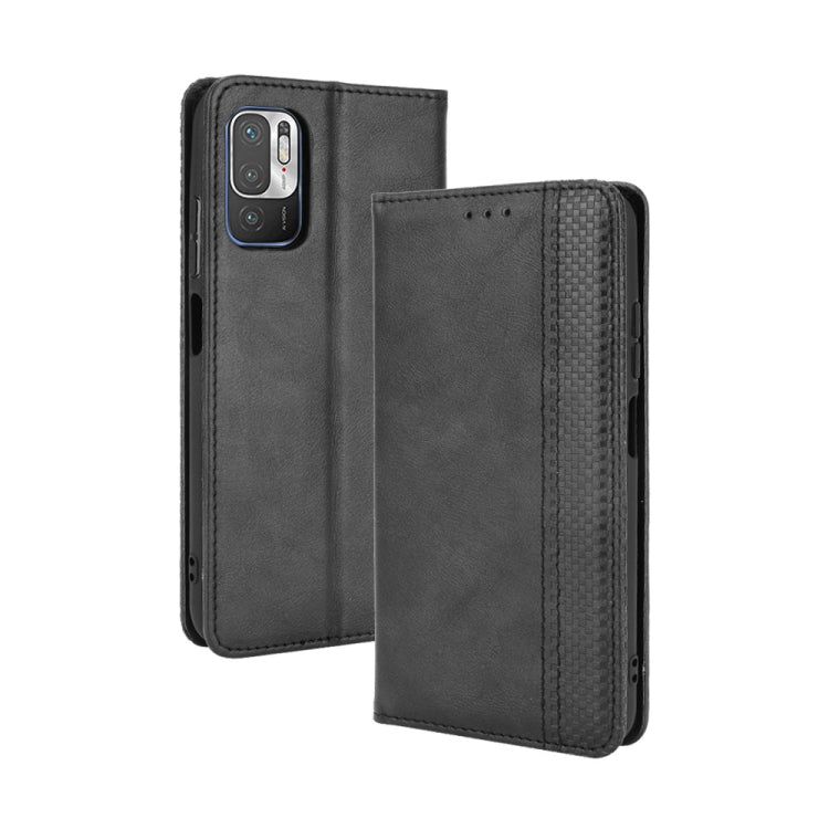 Magnetic Buckle Retro Crazy Horse Texture Horizontal Flip Leather Case with Holder & Card Slots & Photo Frame