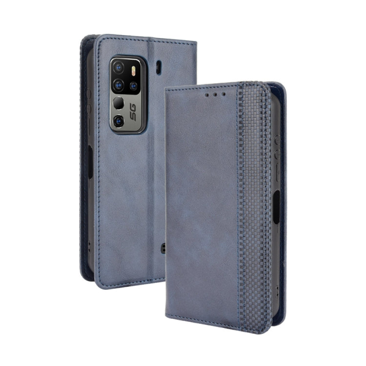 Magnetic Buckle Retro Crazy Horse Texture Horizontal Flip Leather Case with Holder & Card Slots & Photo Frame