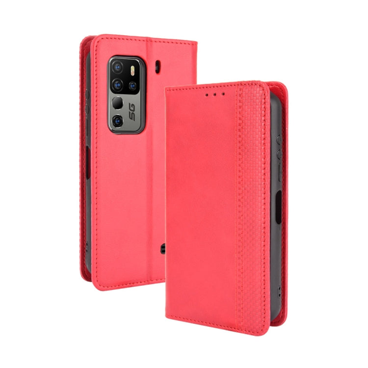 Magnetic Buckle Retro Crazy Horse Texture Horizontal Flip Leather Case with Holder & Card Slots & Photo Frame