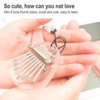Mini Dazzle Acrylic 8 Tone Thumb Piano Kalimba Musical Instruments — view 4