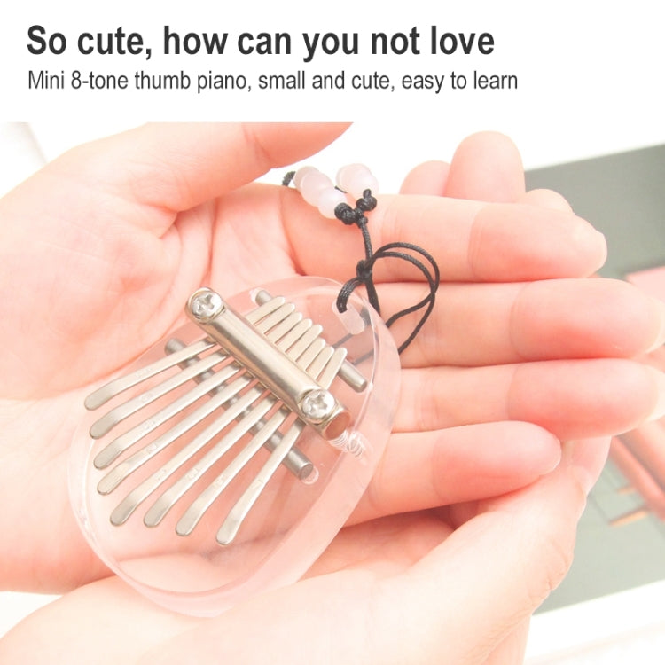 Mini Dazzle Acrylic 8 Tone Thumb Piano Kalimba Musical Instruments — view 4