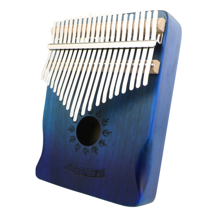 21 Tone Acacia Wood Thumb Piano Kalimba Musical Instruments — Aurora Blue-Cat