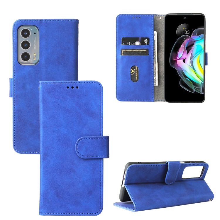 Solid Color Skin Feel Magnetic Buckle Horizontal Flip Calf Texture PU Leather Case with Holder & Card Slots & Wallet — Black