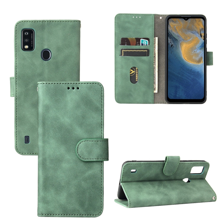 Solid Color Skin Feel Magnetic Buckle Horizontal Flip Calf Texture PU Leather Case with Holder & Card Slots & Wallet — view 24