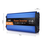 Carmaer 1200W Car Smart Multi-function Digital Display Inverter Household Power Converter