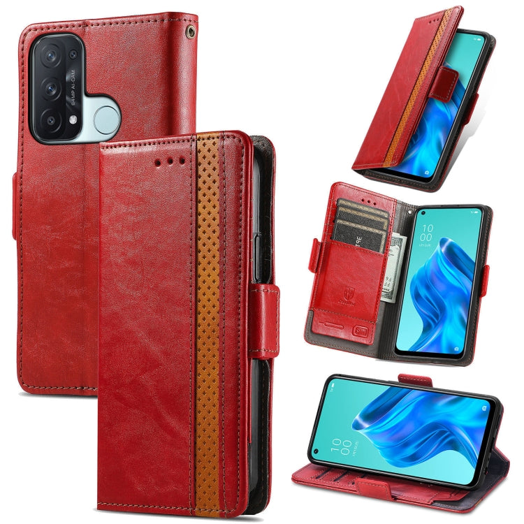 CaseNeo Business Splicing Dual Magnetic Buckle Horizontal Flip PU Leather Case with Holder & Card Slots & Wallet