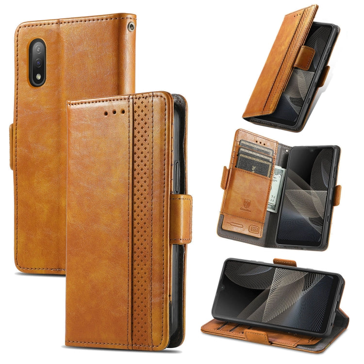 CaseNeo Business Splicing Dual Magnetic Buckle Horizontal Flip PU Leather Case with Holder & Card Slots & Wallet