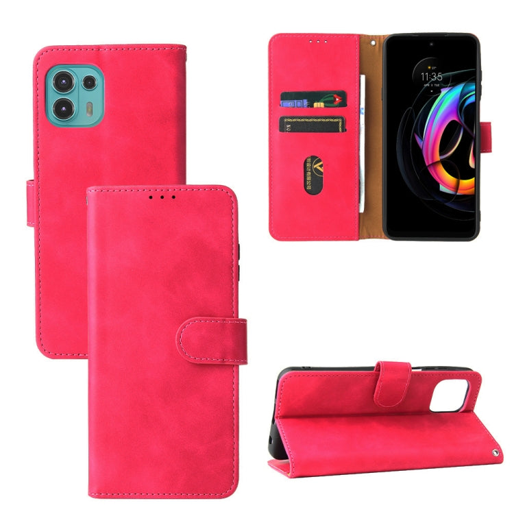 Solid Color Skin Feel Magnetic Buckle Horizontal Flip Calf Texture PU Leather Case with Holder & Card Slots & Wallet