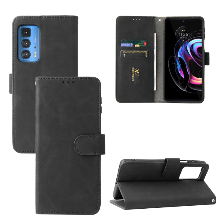 Solid Color Skin Feel Magnetic Buckle Horizontal Flip Calf Texture PU Leather Case with Holder & Card Slots & Wallet