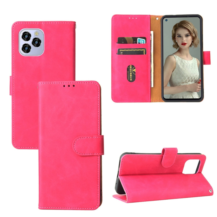 Solid Color Skin Feel Magnetic Buckle Horizontal Flip Calf Texture PU Leather Case with Holder & Card Slots & Wallet