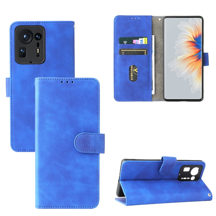 Solid Color Skin Feel Magnetic Buckle Horizontal Flip Calf Texture PU Leather Case with Holder & Card Slots & Wallet