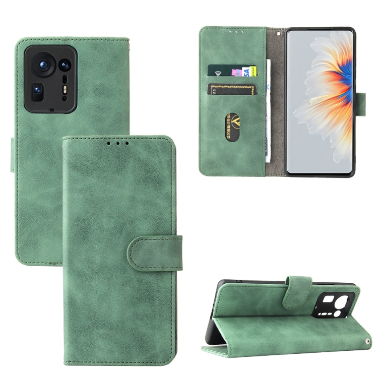 Solid Color Skin Feel Magnetic Buckle Horizontal Flip Calf Texture PU Leather Case with Holder & Card Slots & Wallet