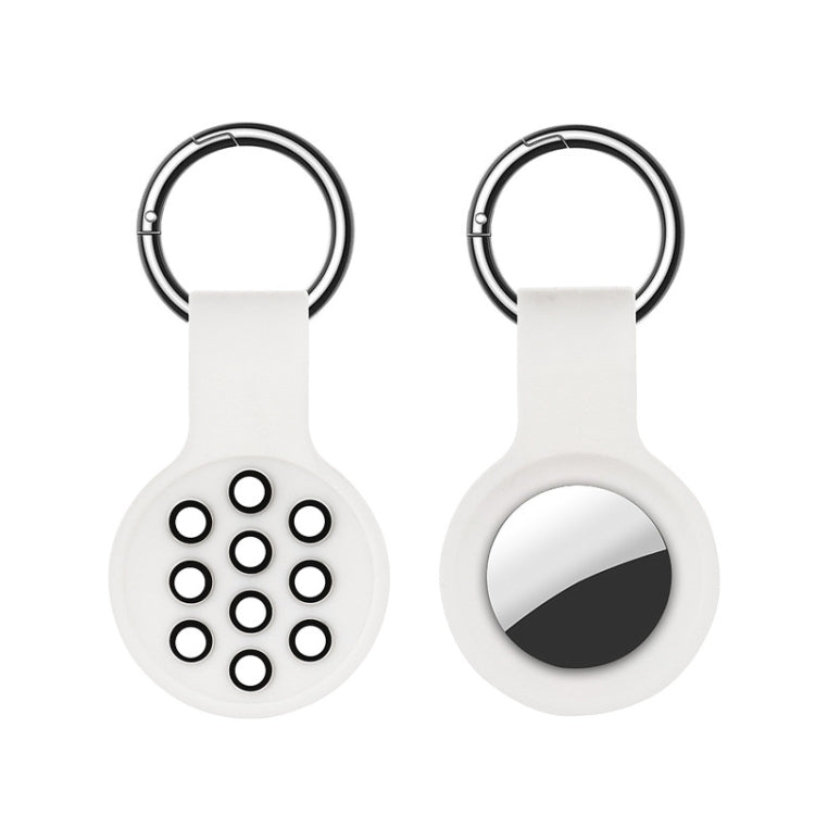 Dual-color Shockproof Silicone Protective Cover Case with Keychain Hook Loop