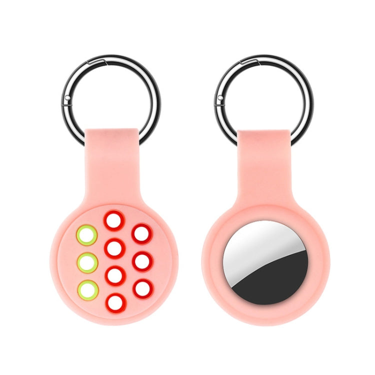 Dual-color Shockproof Silicone Protective Cover Case with Keychain Hook Loop — Black White