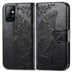 Butterfly Love Flowers Embossed Horizontal Flip Leather Case with Holder & Card Slots & Wallet & Lanyard