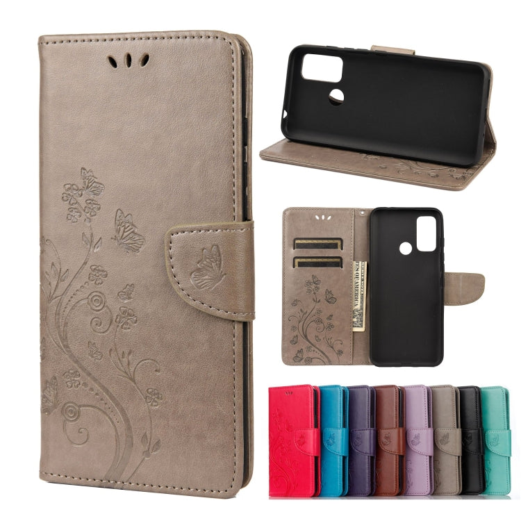 Butterfly Flower Pattern Horizontal Flip Leather Case with Holder & Card Slots & Wallet