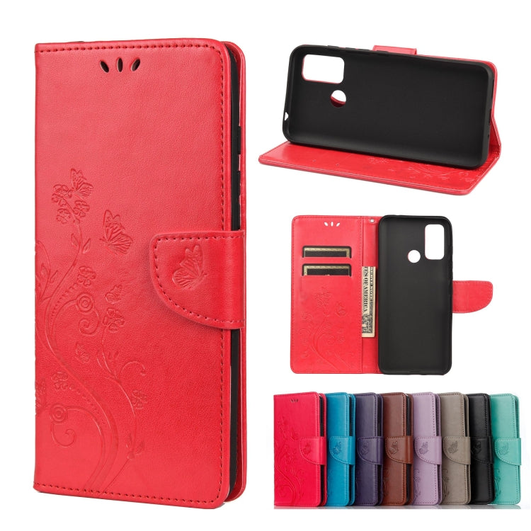 Butterfly Flower Pattern Horizontal Flip Leather Case with Holder & Card Slots & Wallet